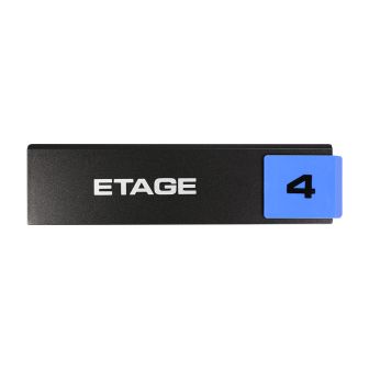 Plaque de porte Etage 4 - Europe design 175x45mm - 4260303