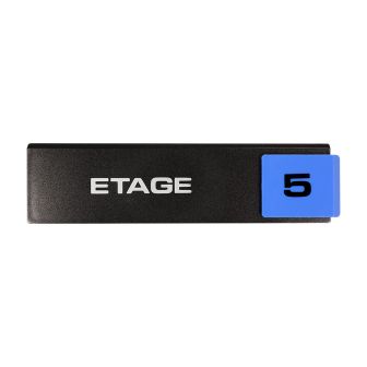 Plaque de porte Etage 5 - Europe design 175x45mm - 4260310