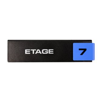 Plaque de porte Etage 7 - Europe design 175x45mm - 4260334