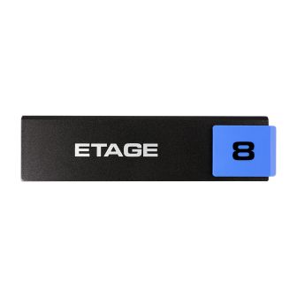 Plaque de porte Etage 8 - Europe design 175x45mm - 4260341