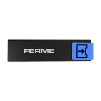 Plaque de porte Fermé - Europe design 175x45mm - 4260402