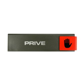 Plaque de porte Privé - Europe design 175x45mm - 4260587