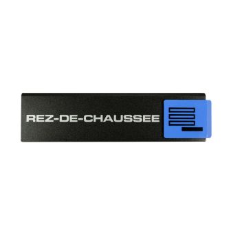 Plaque de porte Rez de chaussée - Europe design 175x45mm - 4260624