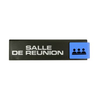 Plaque de porte Salle de réunion - Europe design 175x45mm - 4260648