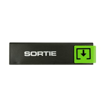 Plaquette de porte Sortie - Europe design 175x45mm - Novap