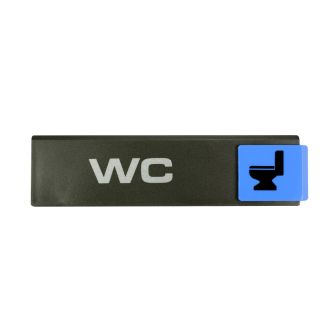 Plaque de porte WC - Europe design 175x45mm - 4260808