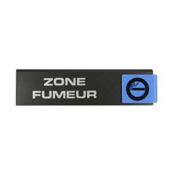 Plaque de porte Zone fumeur - Europe design 175x45mm - 4260860