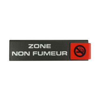 Plaque de porte Zone non fumeur - Europe design 175x45mm - 4260877