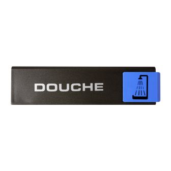 Plaque de porte Douche - Europe design 175x45mm - 4261010