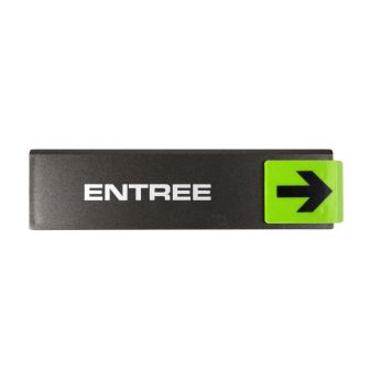Plaque de porte Entrée flèche droite - Europe design 175x45mm - 4261027
