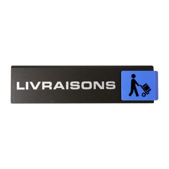 Plaque de porte Livraisons - Europe design 175x45mm - 4261126