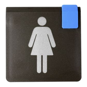 Plaque de porte Toilettes femmes - Europe design 95x95mm - 4270159
