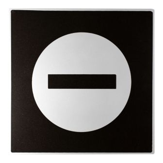 Plaque de porte Sens interdit - Europe design 200x200mm - Novap