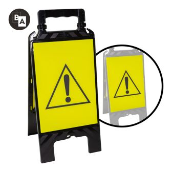 Chevalet de signalisation modulable noir - Danger - Novap