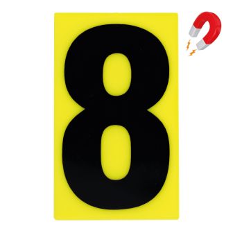 N°8 - 50x30mm magnétique Jaune/Noir - 4345178