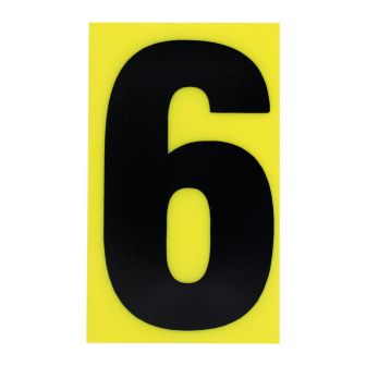 N°6 - 100x60mm Jaune/Noir - 4349367