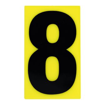 N°8 - 100x60mm Jaune/Noir - 4349381