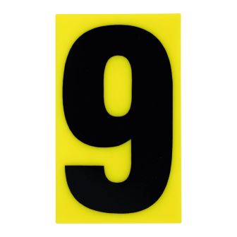 N°9 - 100x60mm Jaune/Noir - 4349398