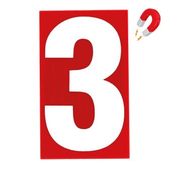 N°3 - 100x60mm magnétique Rouge/Blanc - 4355023