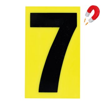 N°7 - 100x60mm magnétique Jaune/Noir - 4355160