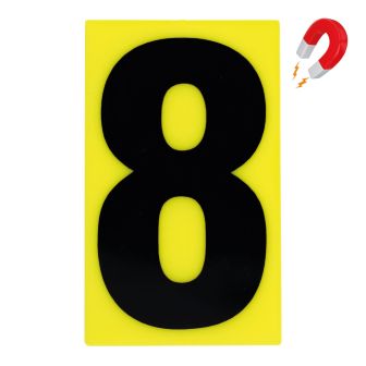 N°8 - 100x60mm magnétique Jaune/Noir - 4355177