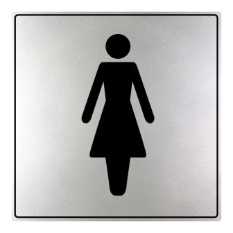 Plaquette toilettes femmes - ISO 7001 - NOVAP