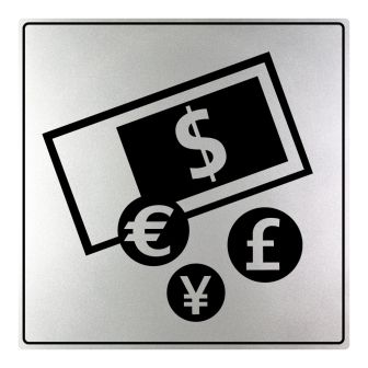 Plaquette Plaquette Bureau de change - ISO 7001 - NOVAP