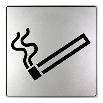 Plaquette Zone fumeurs - ISO 7001 - NOVAP