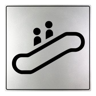 Plaquette Escalator - ISO 7001 - NOVAP