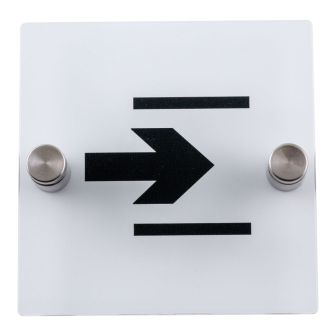 Plaque de porte transparente - Entrée - Novap