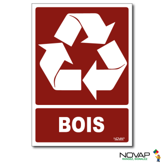 Panneau Recyclage déchets Bois - Rigide A5 - Novap