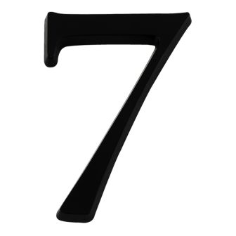 Chiffre 7 en relief autocollant - Noir