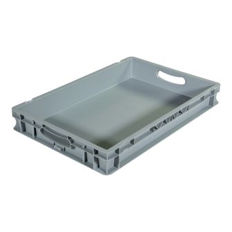 Bac palettisable norme Europe - Poignées ouvertes - 600x400x80 mm - 15 litres - 5000007