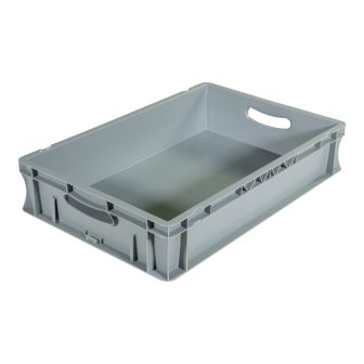 Bac palettisable norme Europe - Poignées ouvertes - 600x400x120 mm - 23 litres - 5000151