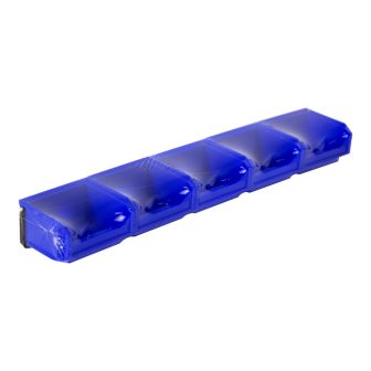 Lot de 5 Bacs European 0,3L Bleu avec Barre - Novap
