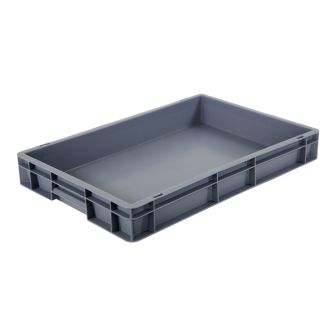 Bac gerbable - 600x400x75 mm 12L gris norme Europe - 5061084