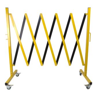 Barrière de chantier extensibles modulable - Jaune/Noir - 8000219
