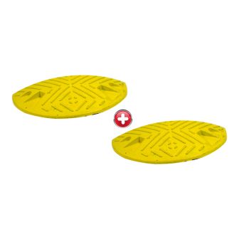 Kit de 2 modules 1/2 rond - H 50mm Jaune - Novap