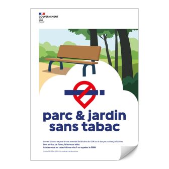 Adhésif Espace Sans Tabac Parc & Jardin