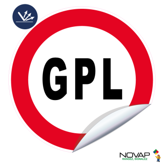 Adhésif Interdit au GPL - Classe B - Ø300mm - Novap
