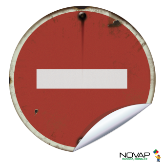 Adhésifs VINTAGE Sens interdit - Novap