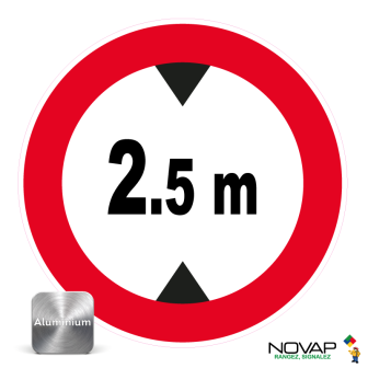 Panneau Aluminium Hauteur limitée à 2,5 m - Novap