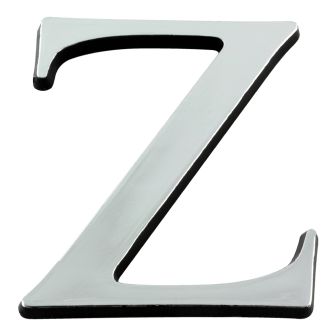 Lettre Z en relief autocollant - Argent
