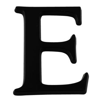 Lettre E en relief autocollant - Noire