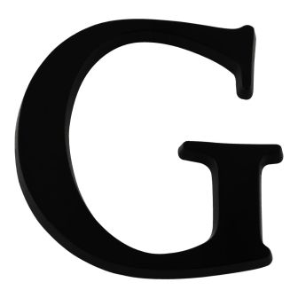 Lettre G en relief autocollant - Noire