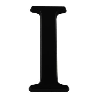 Lettre I en relief autocollant - Noire