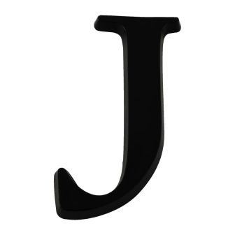 Lettre J en relief autocollant - Noire