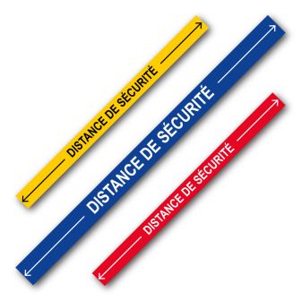 Bande Distance de sécurité - spécial sol - 1000 x 70mm - Novap