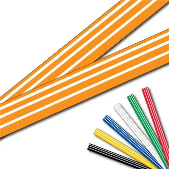 Lot 2 bandes 52mm x 1m - Lignes progressives - Novap