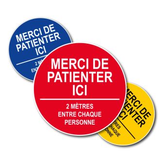 Disques 450 mm - Merci de patienter ici - spécial sol - Novap